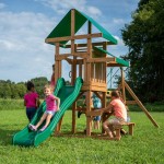 Complex de joaca Backyard Discovery - Belmont Swing Set- Centru multifuntional din lemn de cedru